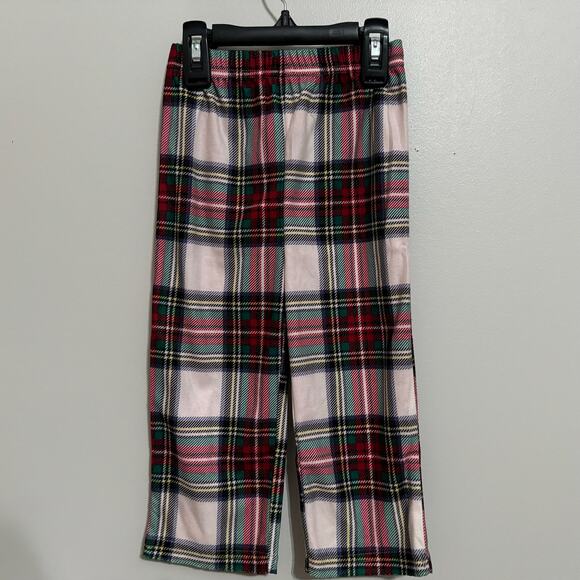 Macys Pajama Set Toddler 2T-3T Stewart Plaid Festive Holiday Lounge Comfy Cozy - Picture 6 of 8